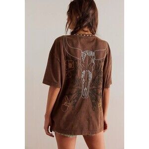 Frontier Embroidered Tee Free People SOLD OUT